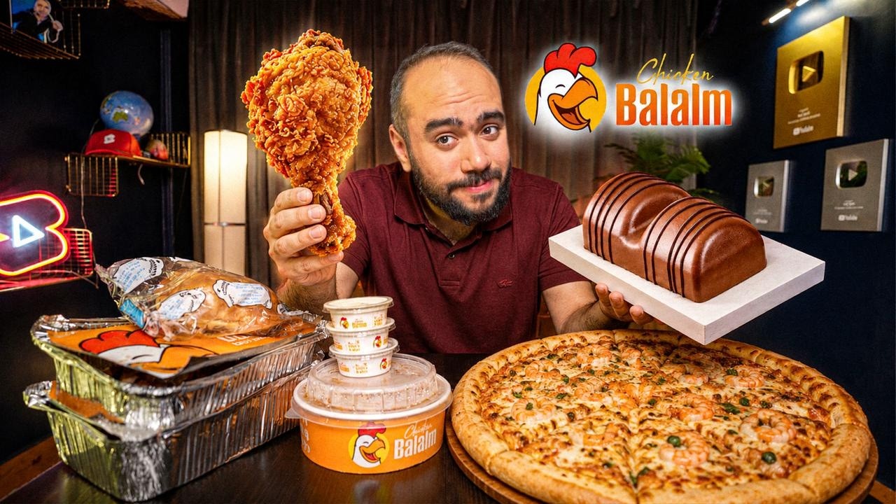 حقيقة تشكن بلالم Balalm 🍗🐔 || وبيتزا الحبة الكاملة🍕🌾 - تريندات الاكل