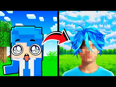 NOOB GOES SUPER REALISTIC IN MINECRAFT! 😱