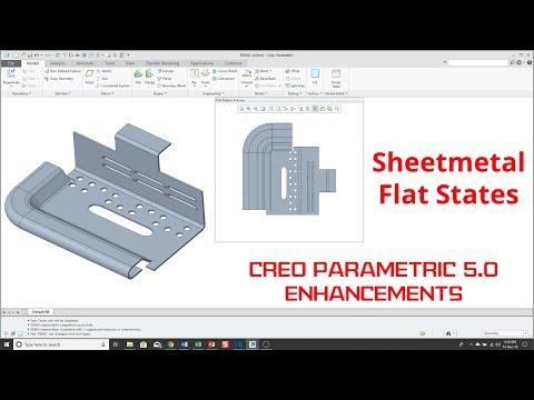 Creo Parametric 5.0 Enhancements - Sheet Metal Flat Reps