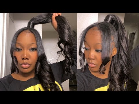 How to: Half up Half Down Quickweave High Ponytail...