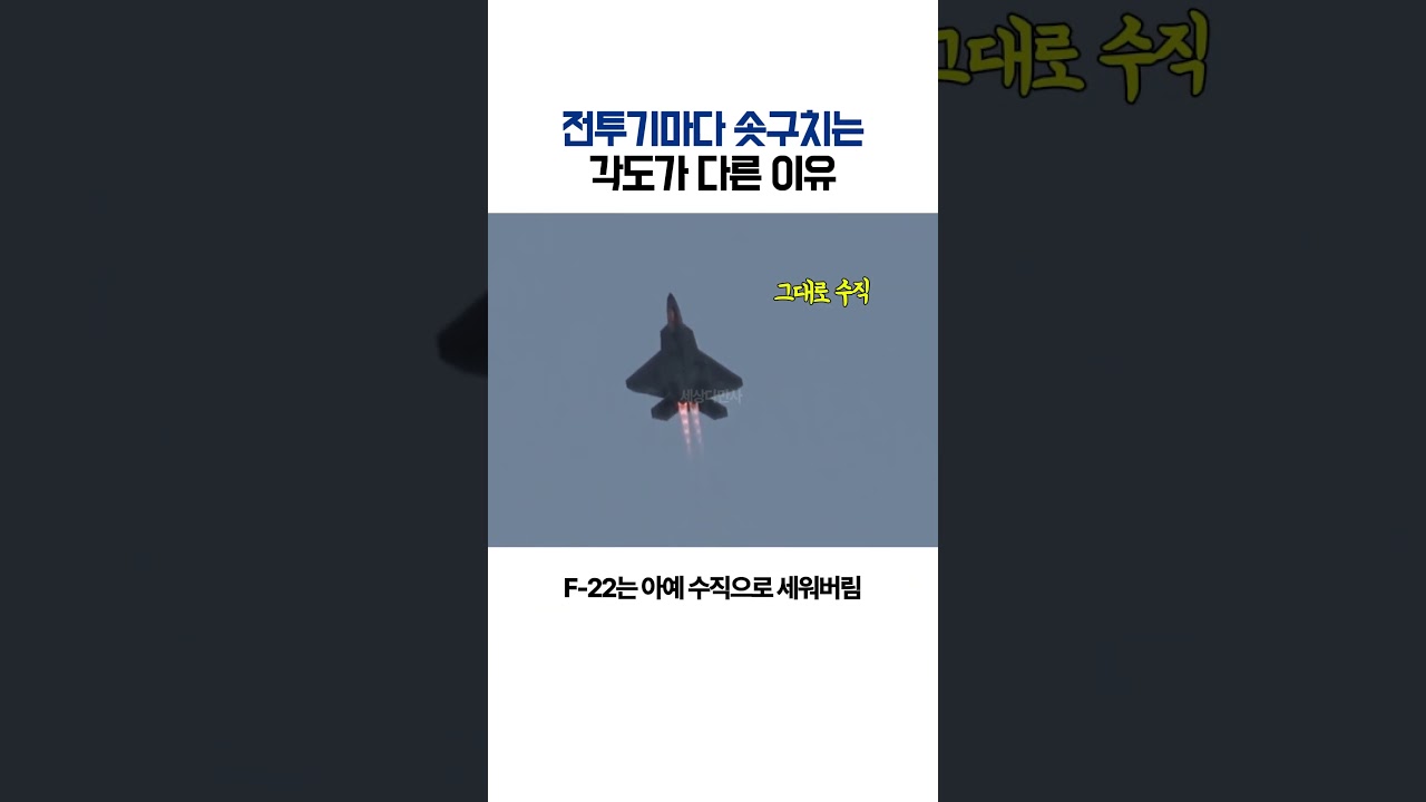 전투기마다 이륙 각도가 다른 이유