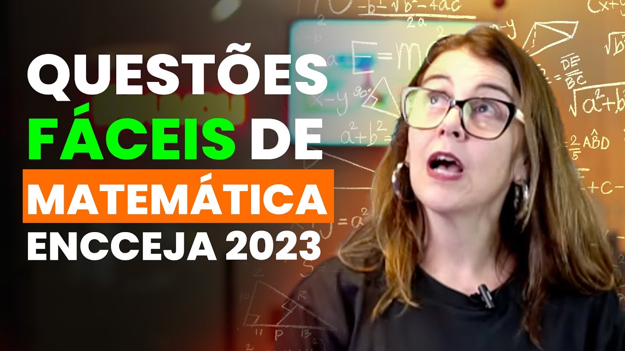 QUESTÕES FÁCEIS de MATEMÁTICA | ACERTE NO ENCCEJA 2023