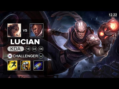Lucian vs Samira ADC - KR Challenger - Patch 12.22 Season 12