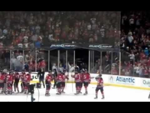 Devils vs. Senators End of Game Salute to Fans (Devils 4-2)