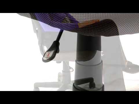 Flash Furniture WA-3074-PUR-A-GG Mid-Back Purple Mesh Task Chair with Arms