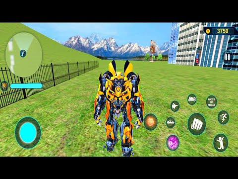 Bumblebee Multiple Transformation Jet Robot Car Game 2020 - Android Gameplay