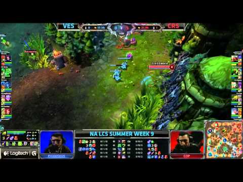 Velocity eSports (VES) vs Team Curse (CRS) || Super week NA LCS Summer 2013 W9D2 || Full Game HD