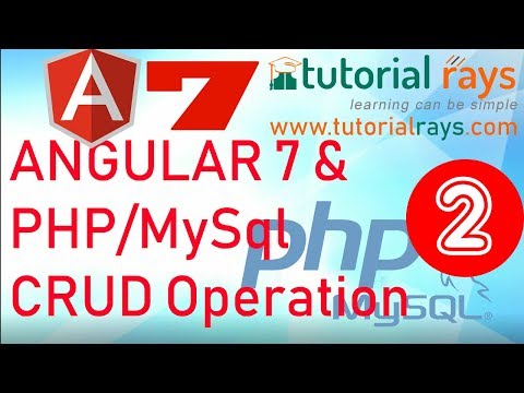 Part 1 2022 Angular PHP MySql CRUD operation | Angular 12 13 PHP MySql Insert Update Delete