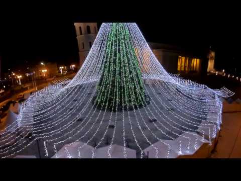 The Christmas tree in Cathedral Square i
