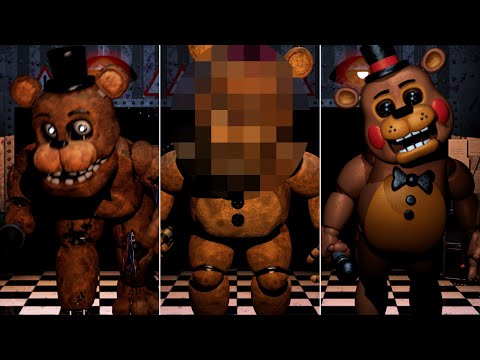 FNAF 2 Deluxe Edition - New Animations (Brightened) & Game Over Screens