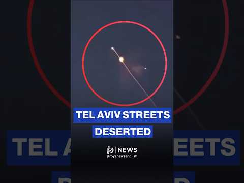 Empty streets of Tel Aviv as alarms blare amid attack from Iran