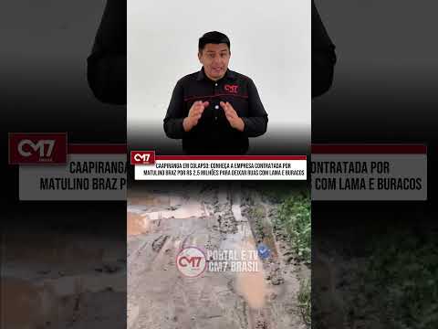 CAAPIRANGA EM COLAPSO: Ruas abandonadas geram indignação na população