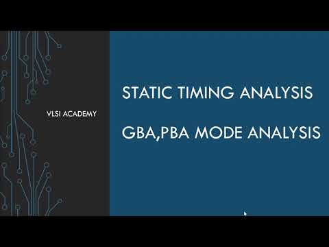 sta lec26 gba pba analysis | Static Timing Analysis tutorial | VLSI