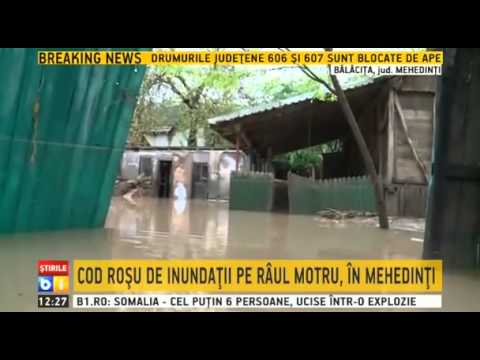 Inundatii in judetele Mehedinti si Dolj