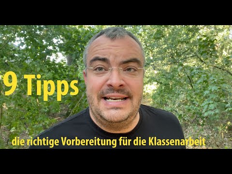 9 tips - the right preparation for the next class test or exam | Teacher Schmidt