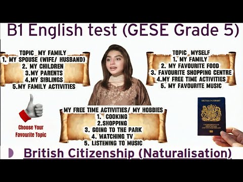 B1 English Test (GESE Grade 5) | SELT British Citizenship| Trinity College London ILR UK