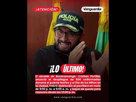 Bucaramanga restricción al parrillero en moto en el puente festivo