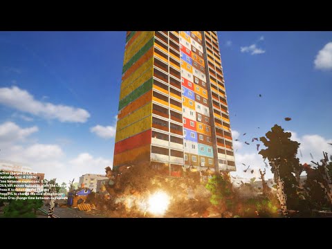 I destroyed Buildings with 100 bombs | Teardown | CrashTherapy
