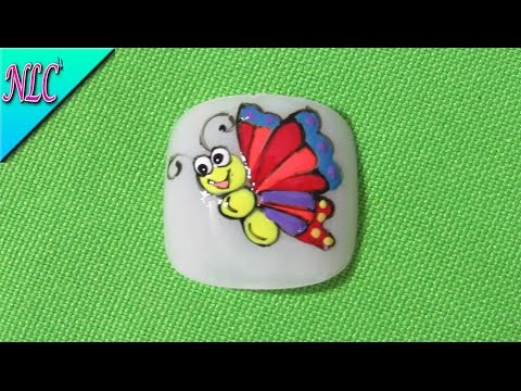 Decoración de uñas Mariposa Fácil De Hacer – Butterfly Nail Art – Como pintar Mariposas -NLC
