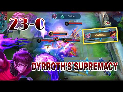 DYRROTH CORE GAMEPLAY || Flexing my Dyrroth in the Classic Game || MANIAC || 2021 #MLBB #Dyrroth