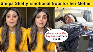 😢Shilpa Shetty Emotional & Crying Badly for Mother after her Surgery and she is Hospitalized