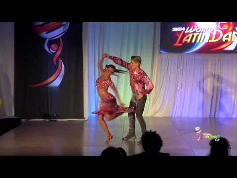 RAFAEL BARROS & CARINE MORAIS, BRASIL, FINAL ROUND, SALSA COUPLE ON 1, WLDC 2014