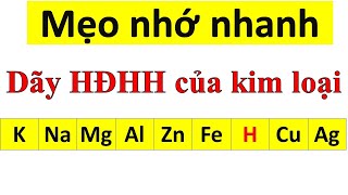 Dãy hoạt động hóa học của kim loại và ý nghĩa của nó