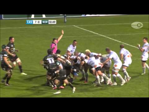 Castres scrum does well against Northampton