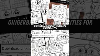Gingerbread Man Activities for Kindergarten