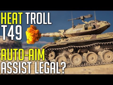 Full HEAT DERP T49 • Auto-Aim Assist Legal? ► World of Tanks T49 Gameplay