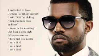 Kanye West - I Am God (Lyrics on screen)