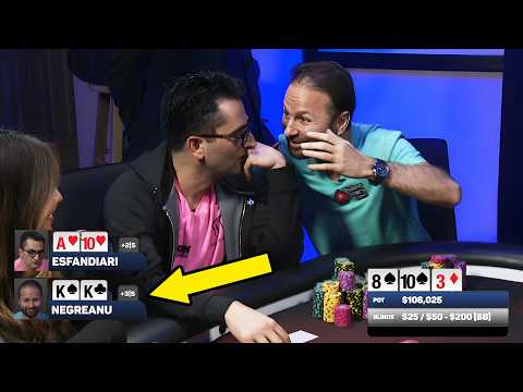 Daniel Negreanu CRUSHES Antonio Esfandiari in 3 huge poker hands