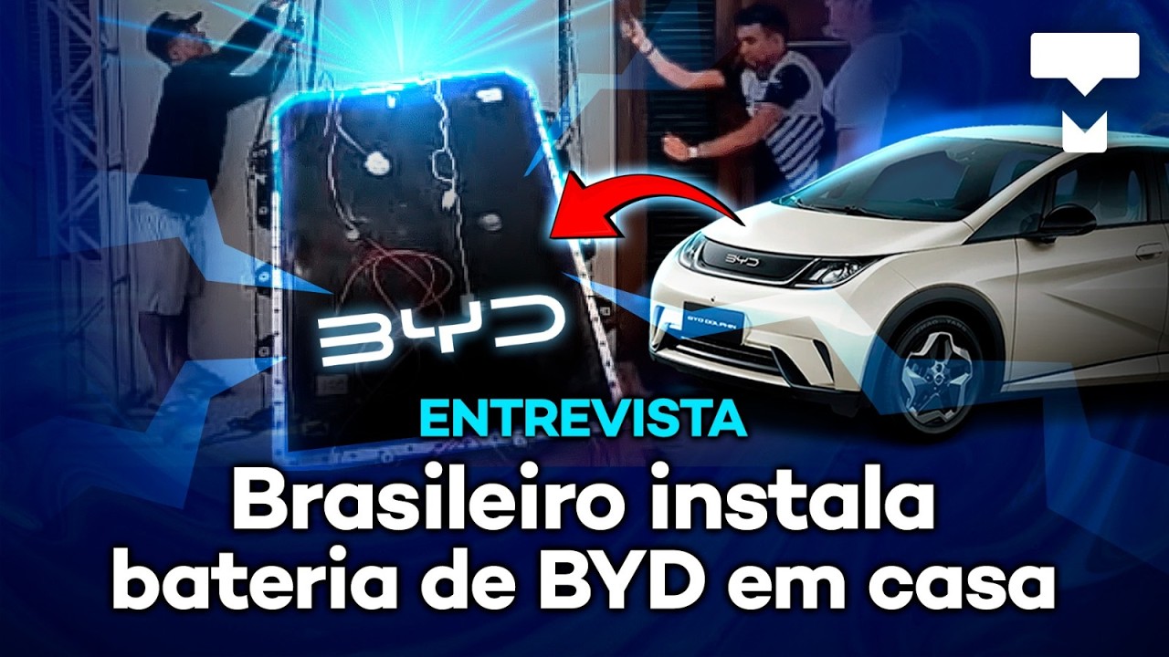 BATERIA da BYD em CASA?! BRASILEIRO CONSEGUE 14H de AUTONOMIA!