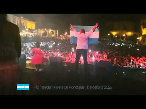 "Una locura" Entrada de Pilo Tejeda a la FIESTA DE HONDURAS EN BARCELONA 2022
