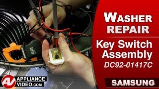 Samsung Washer - Water Will Not Dispense - Key Switch Assembly Repair
