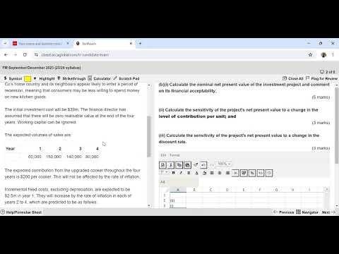 ACCA FM | Pulorough Co | Past Paper Question | Sept/Dec 2023 | ACCA Practice Platform- Tushita Gupta