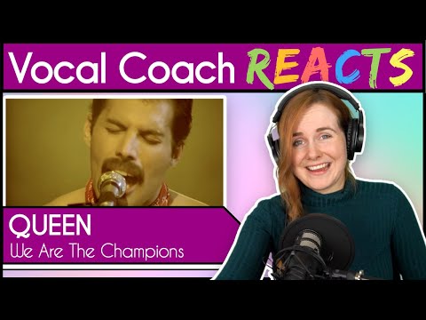 Vocal Coach reacts to Queen - We Are The Champions (Official Live Video)