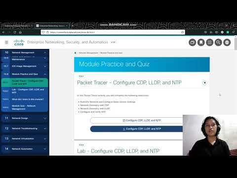 Tugas Video ENSA 10.8.1 - Configure CDP, LLDP, and NTP