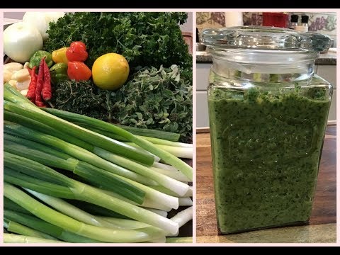 🇧🇧 Best Bajan Green Seasoning 🇧🇧| Sofrito