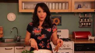 How to make perfect scrambled eggs with herbs.