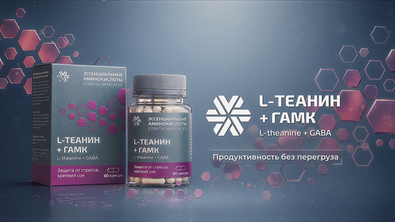 Новинка L-theanine + GABA | «L-теанин + ГАМК»: спокойствие и ясность без перегруза
