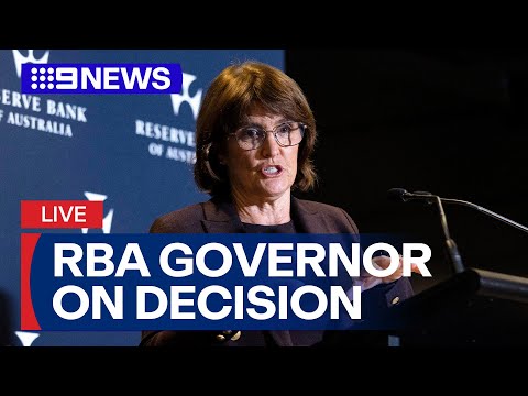 LIVE: Reserve Bank Governor announces RBA's decision | 9 News Australia