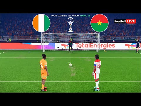 Côte d'Ivoire vs Burkina Faso - Penalty Shootout | Coupe d'Afrique des Nations 2025 | eFootball PES
