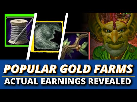 Testing 3 Popular Gold Farms in WOW 11.2 to see what actually makes money