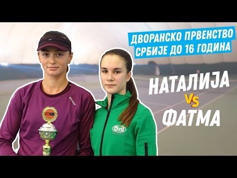 Natalija Senić - Fatma Idrizović, polufinale Dvoranskog prvenstva Srbije U16, 17.1.2019.