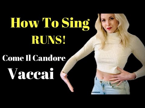 Come il Candore Vaccai | How To Sing Runs With Breath Support