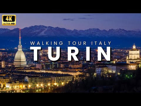 Turin Summer Walking Tour in 4K ☀️ | Exploring the Heart of Northern Italy - Piedmont