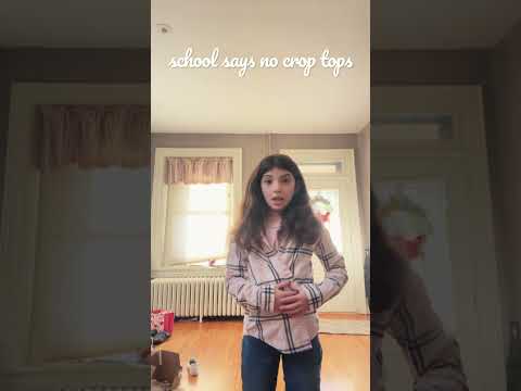 ofc i wear crop tops to school