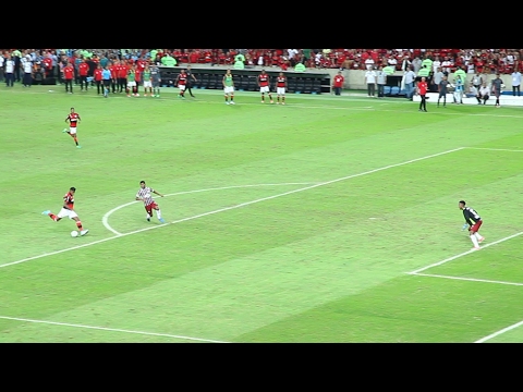 Imagem fantástica do gol de Rodinei - Flamengo 2x1 Fluminense - Campeão Carioca de 2017