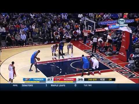 Serge Ibaka vs Washington Wizards 2014.02.01